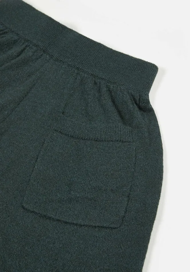 Shop MKI LIGHTWEIGHT MOHAIR KNIT SHORTS Green MKI MIYUKI ZOKU Shorts