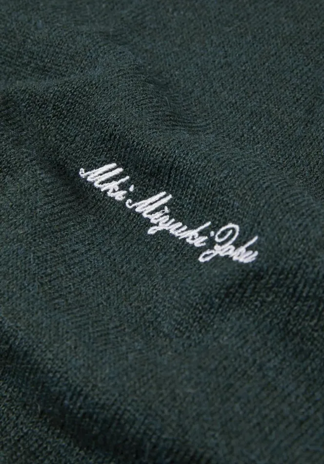 Shop MKI LIGHTWEIGHT MOHAIR KNIT SHORTS Green MKI MIYUKI ZOKU Shorts