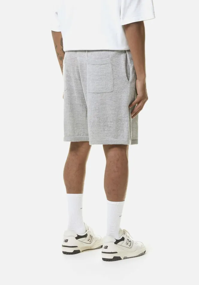 Shop MKI LIGHTWEIGHT MOHAIR KNIT SHORTS Grey MKI MIYUKI ZOKU Shorts