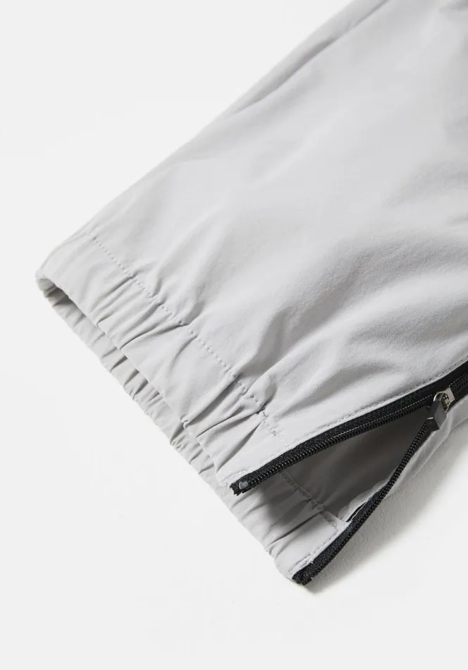 Shop MKI LIGHTWEIGHT SHELL TRACK PANTS Light Grey MKI MIYUKI ZOKU Trousers