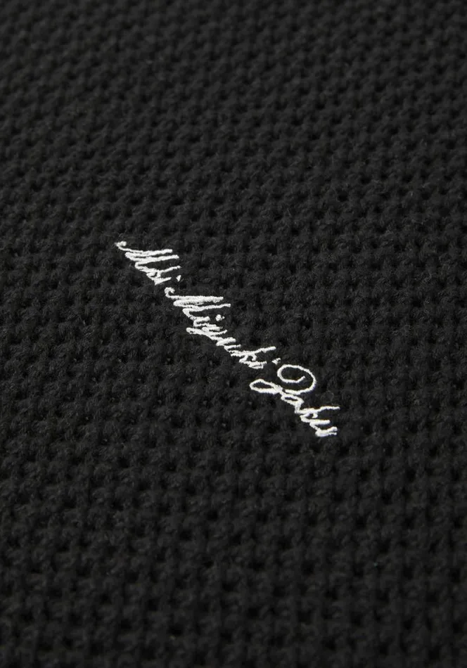 Shop MKI LOOSE GAUGE CREW Black MKI MIYUKI ZOKU Knitwear Shop MKI LOOSE GAUGE CREW Black MKI MIYUKI ZOKU Knitwear