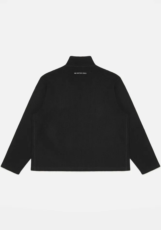 Shop MKI LOOSE WEAVE TRACK JACKET Black MKI MIYUKI ZOKU Outerwear