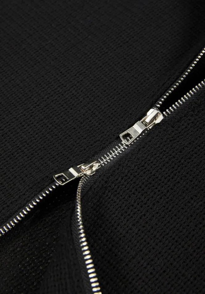Shop MKI LOOSE WEAVE TRACK JACKET Black MKI MIYUKI ZOKU Outerwear