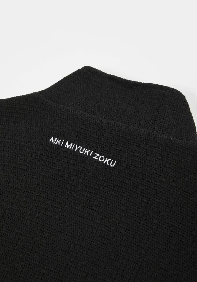 Shop MKI LOOSE WEAVE TRACK JACKET Black MKI MIYUKI ZOKU Outerwear