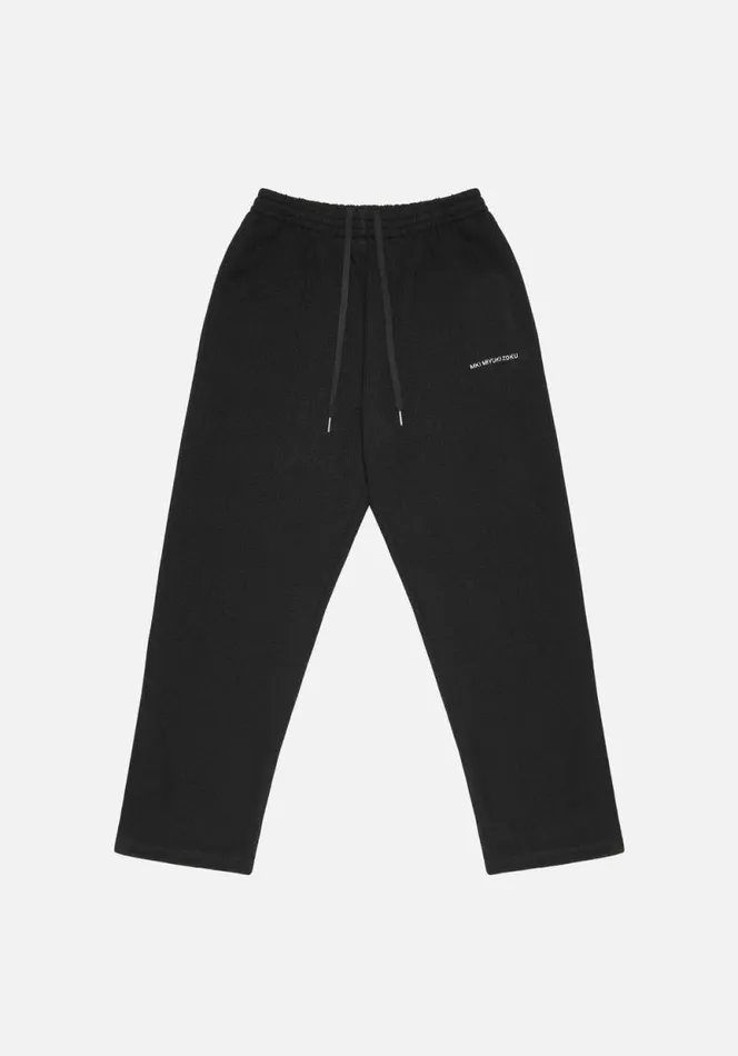 Shop MKI LOOSE WEAVE TROUSERS Black MKI MIYUKI ZOKU Trousers
