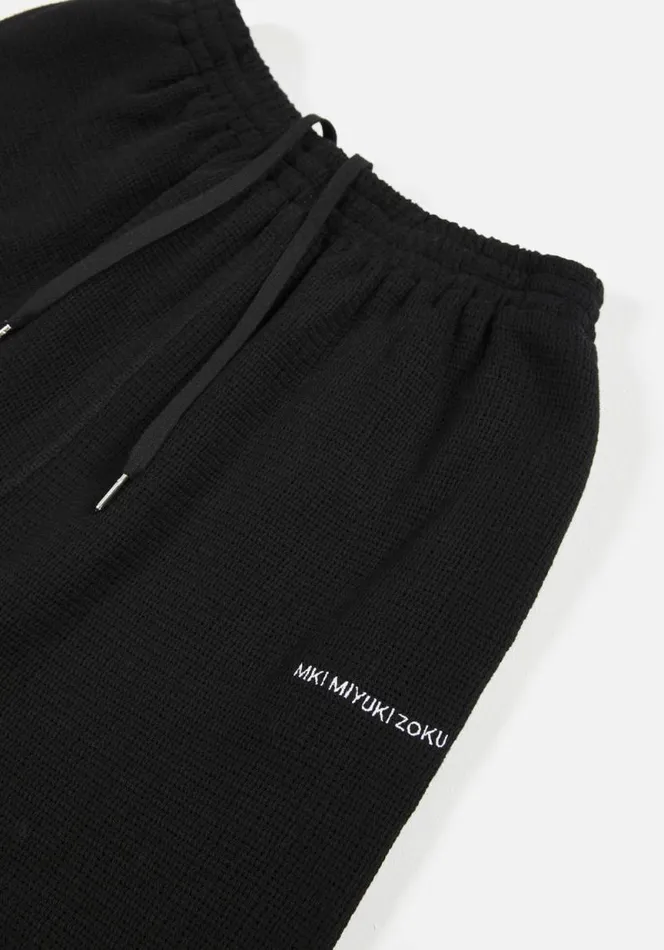 Shop MKI LOOSE WEAVE TROUSERS Black MKI MIYUKI ZOKU Trousers