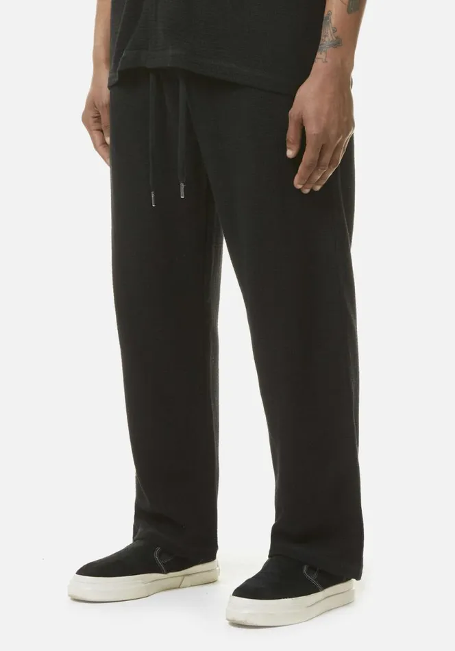 Shop MKI LOOSE WEAVE TROUSERS Black MKI MIYUKI ZOKU Trousers