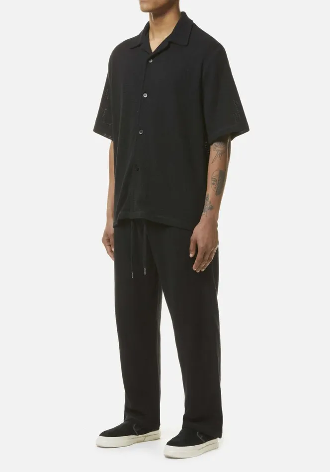 Shop MKI LOOSE WEAVE TROUSERS Black MKI MIYUKI ZOKU Trousers