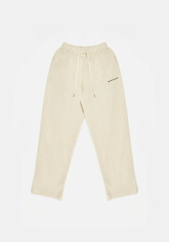 Shop MKI LOOSE WEAVE TROUSERS Raw MKI MIYUKI ZOKU Trousers