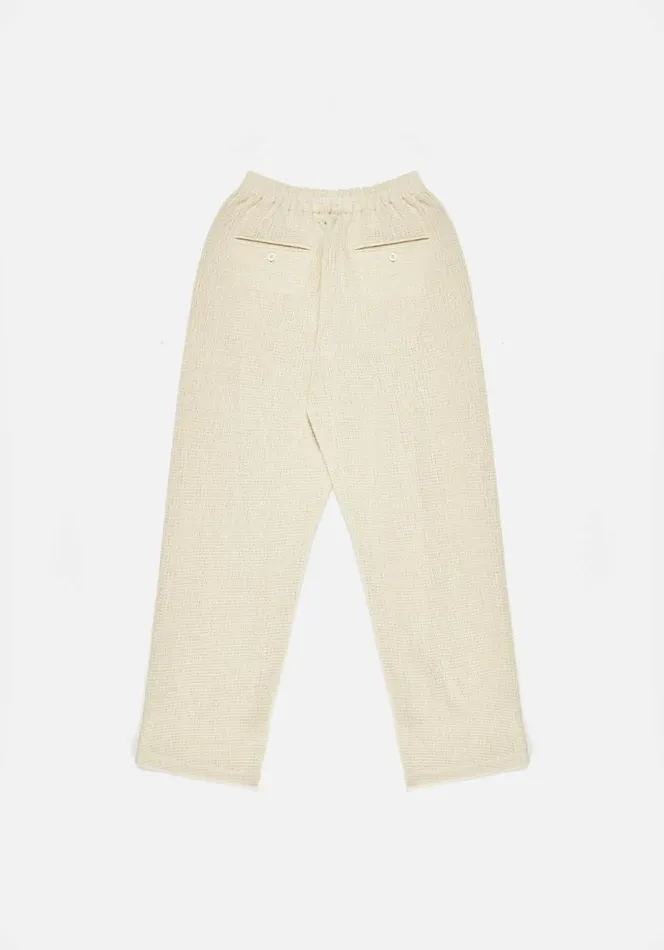 Shop MKI LOOSE WEAVE TROUSERS Raw MKI MIYUKI ZOKU Trousers