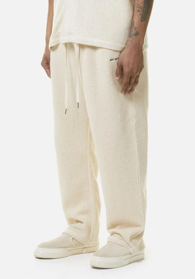 Shop MKI LOOSE WEAVE TROUSERS Raw MKI MIYUKI ZOKU Trousers