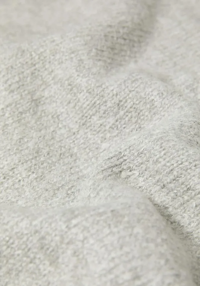 Shop MKI MOHAIR BLEND KNIT VEST Grey MKI MIYUKI ZOKU Knitwear