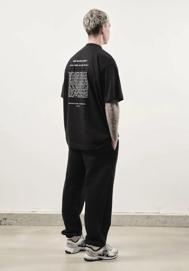 Shop MKI PHONETIC TSHIRT Black MKI MIYUKI ZOKU TShirts