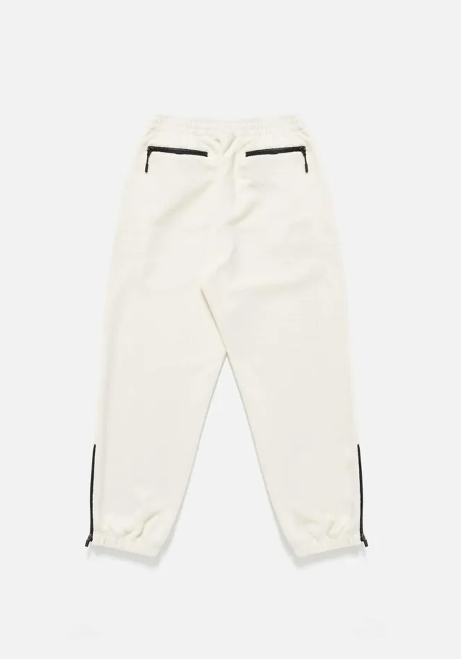 Shop MKI POLAR FLEECE TRACK PANTS Off White MKI MIYUKI ZOKU Trousers