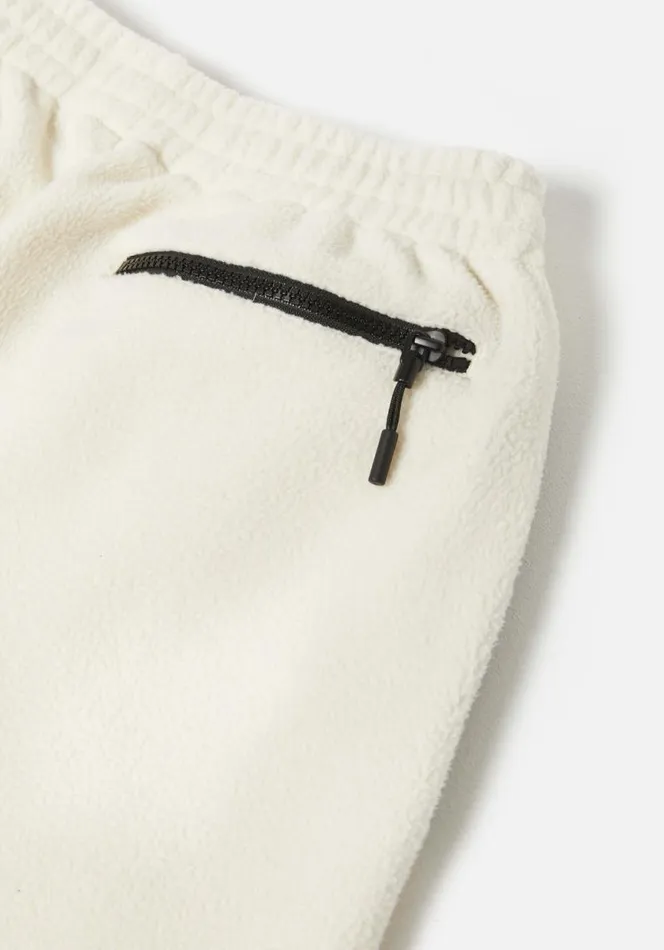 Shop MKI POLAR FLEECE TRACK PANTS Off White MKI MIYUKI ZOKU Trousers