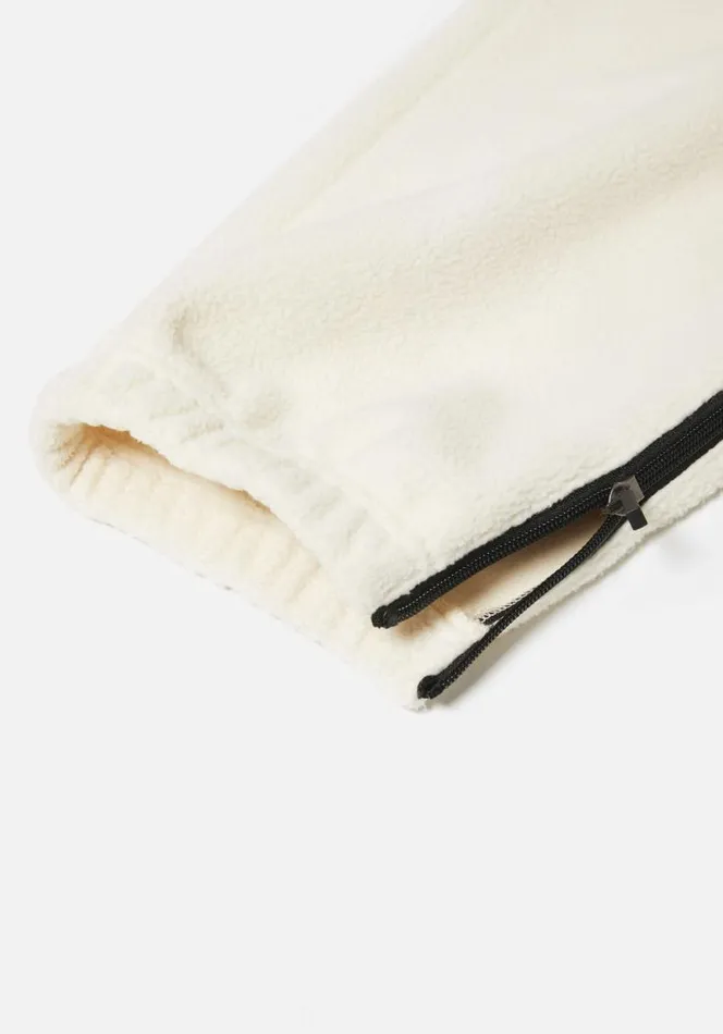 Shop MKI POLAR FLEECE TRACK PANTS Off White MKI MIYUKI ZOKU Trousers