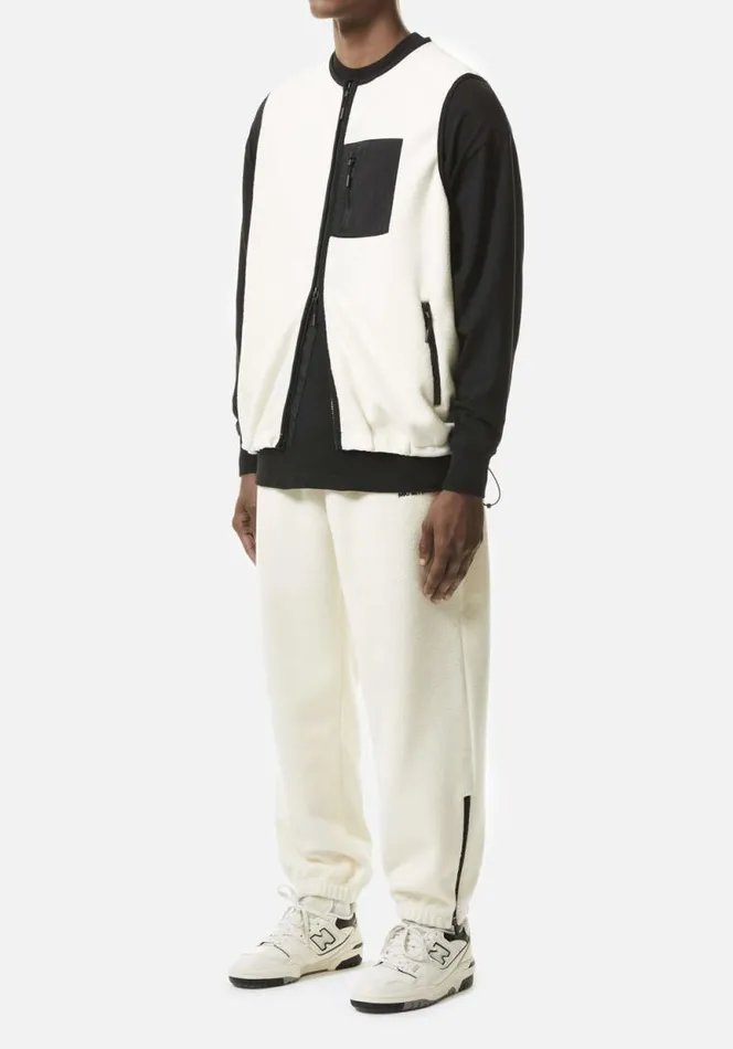 Shop MKI POLAR FLEECE VEST Off White MKI MIYUKI ZOKU Outerwear