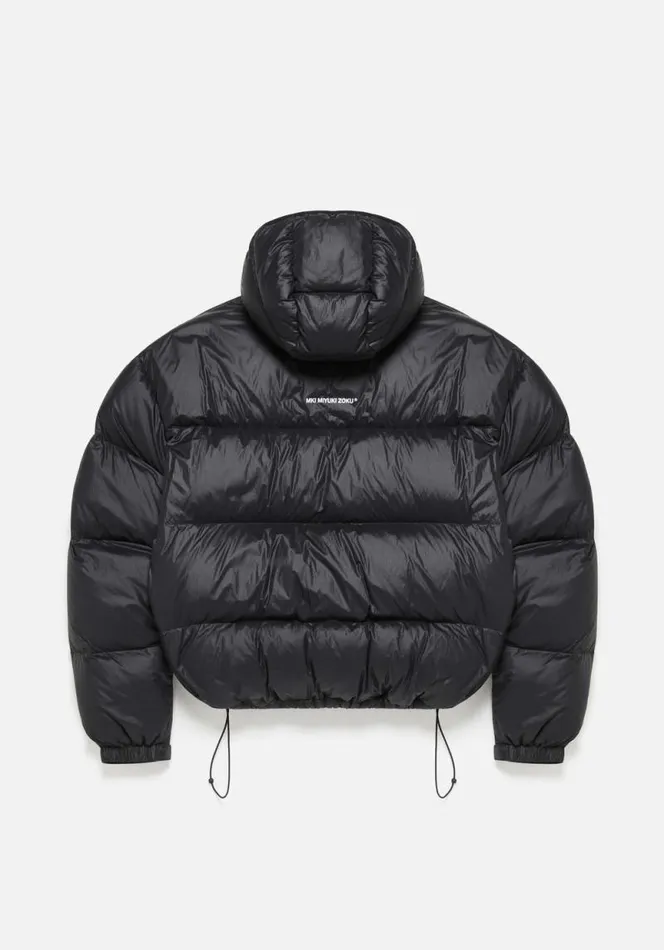 Shop MKI RIPSTOP HOODED BUBBLE JACKET Black MKI MIYUKI ZOKU Outerwear