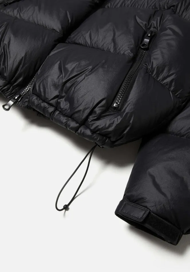 Shop MKI RIPSTOP HOODED BUBBLE JACKET Black MKI MIYUKI ZOKU Outerwear