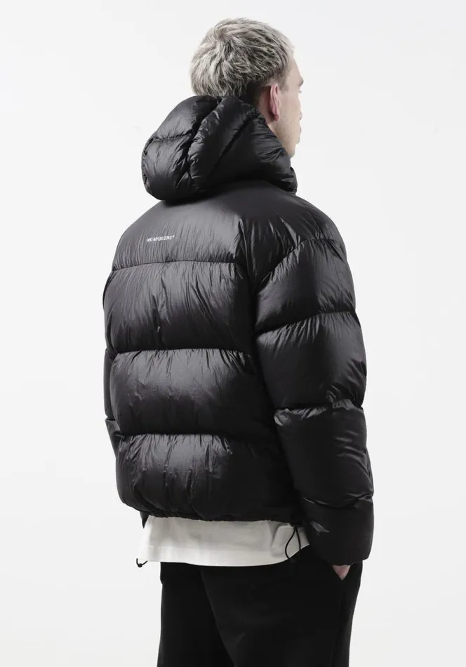 Shop MKI RIPSTOP HOODED BUBBLE JACKET Black MKI MIYUKI ZOKU Outerwear