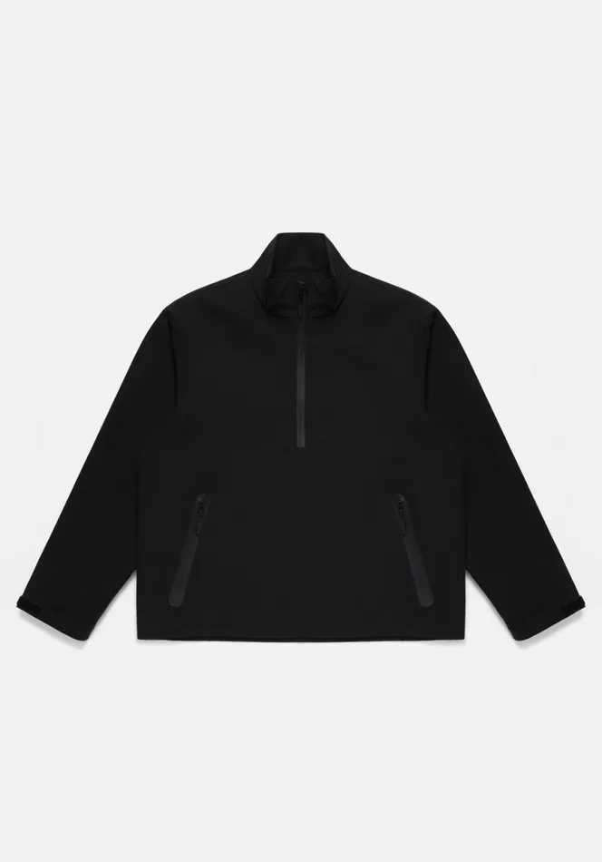 Shop MKI SHELL QUARTER ZIP Black MKI MIYUKI ZOKU Outerwear