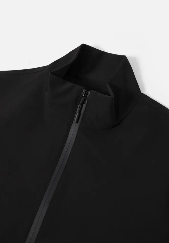 Shop MKI SHELL QUARTER ZIP Black MKI MIYUKI ZOKU Outerwear