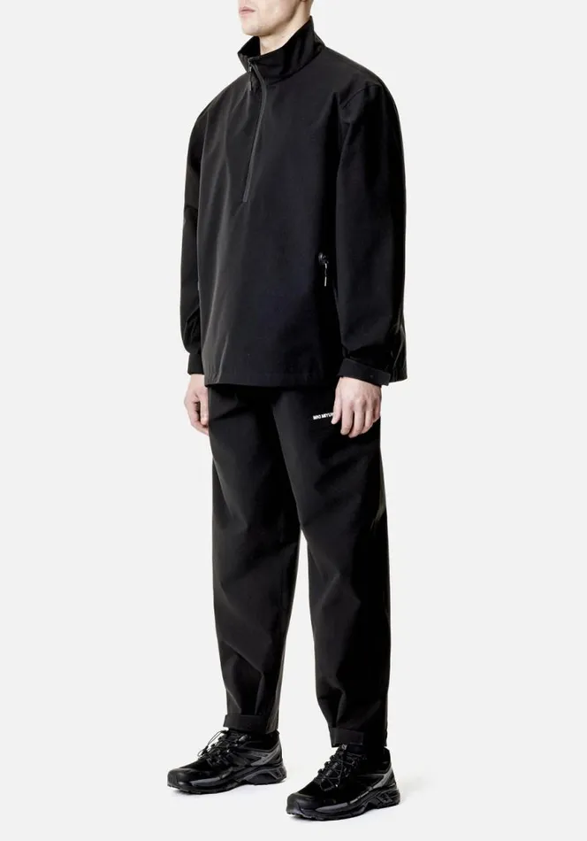 Shop MKI SHELL QUARTER ZIP Black MKI MIYUKI ZOKU Outerwear