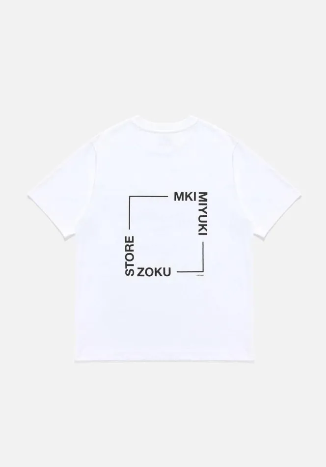 Shop MKI SQUARE TSHIRT White MKI MIYUKI ZOKU TShirts