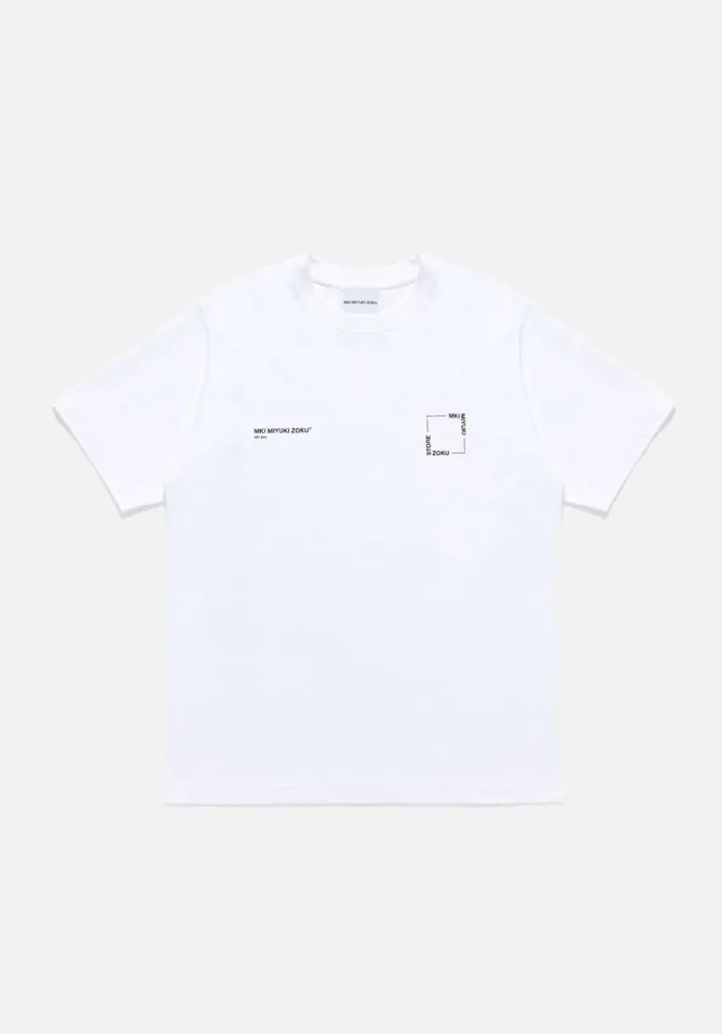 Shop MKI SQUARE TSHIRT White MKI MIYUKI ZOKU TShirts
