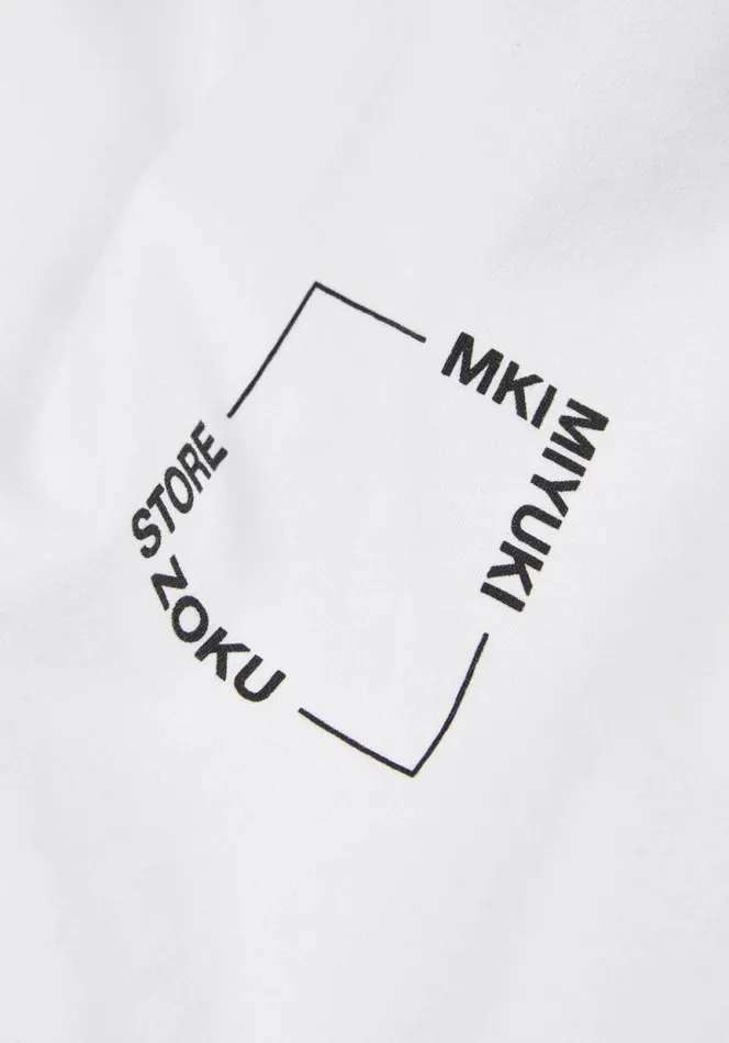 Shop MKI SQUARE TSHIRT White MKI MIYUKI ZOKU TShirts