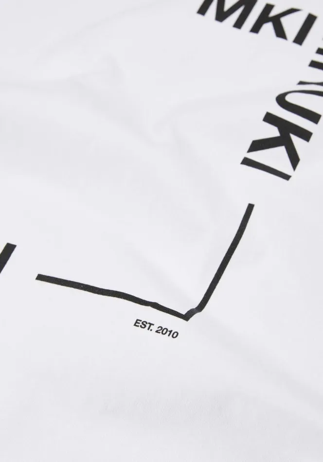 Shop MKI SQUARE TSHIRT White MKI MIYUKI ZOKU TShirts