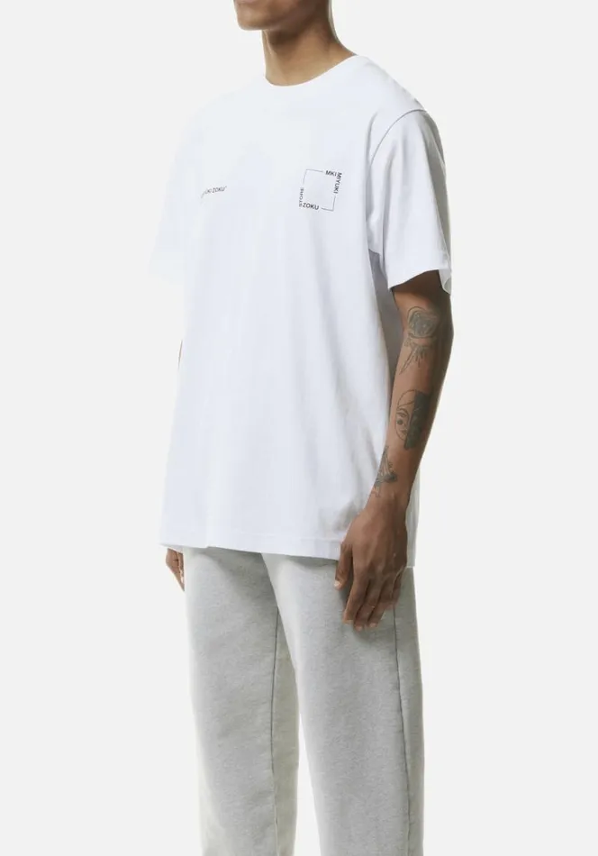 Shop MKI SQUARE TSHIRT White MKI MIYUKI ZOKU TShirts