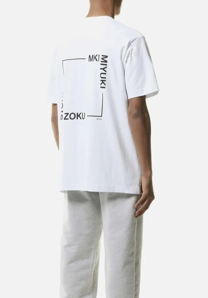 Shop MKI SQUARE TSHIRT White MKI MIYUKI ZOKU TShirts