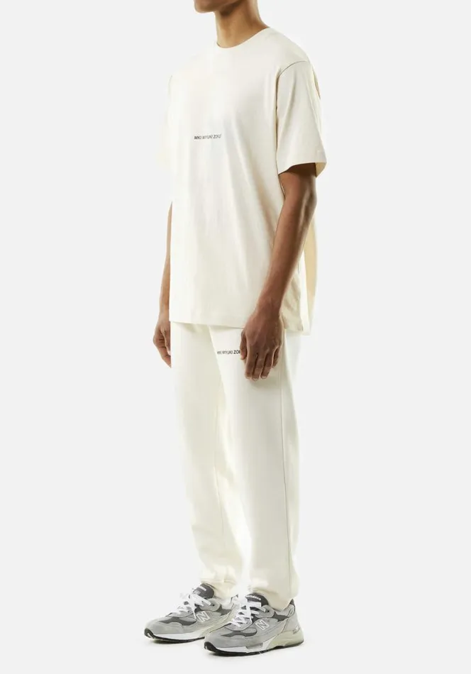 Shop MKI STAPLE JOGGERS Ecru MKI MIYUKI ZOKU Trousers
