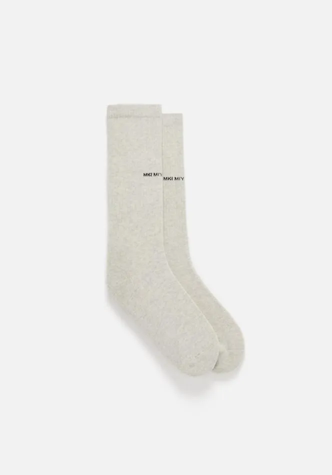 Shop MKI STAPLE SOCKS Oatmeal MKI MIYUKI ZOKU Socks
