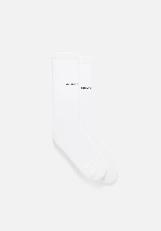 Shop MKI STAPLE SOCKS White MKI MIYUKI ZOKU Socks