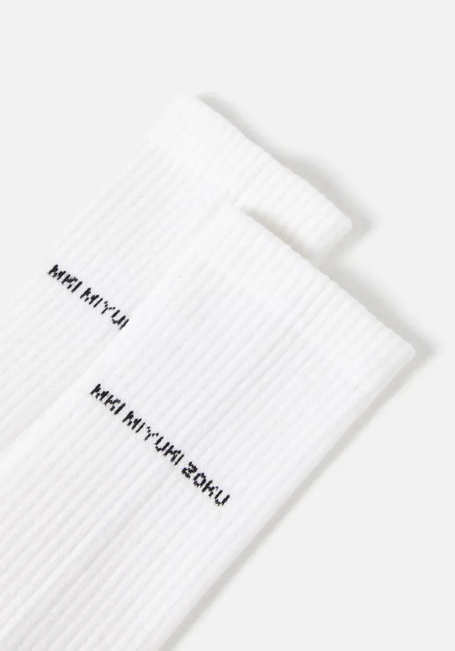 Shop MKI STAPLE SOCKS White MKI MIYUKI ZOKU Socks
