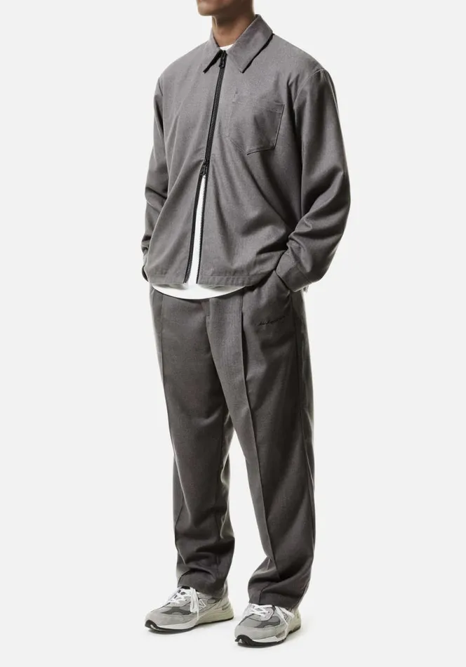 Shop MKI SUIT TROUSERS Charcoal MKI MIYUKI ZOKU Trousers