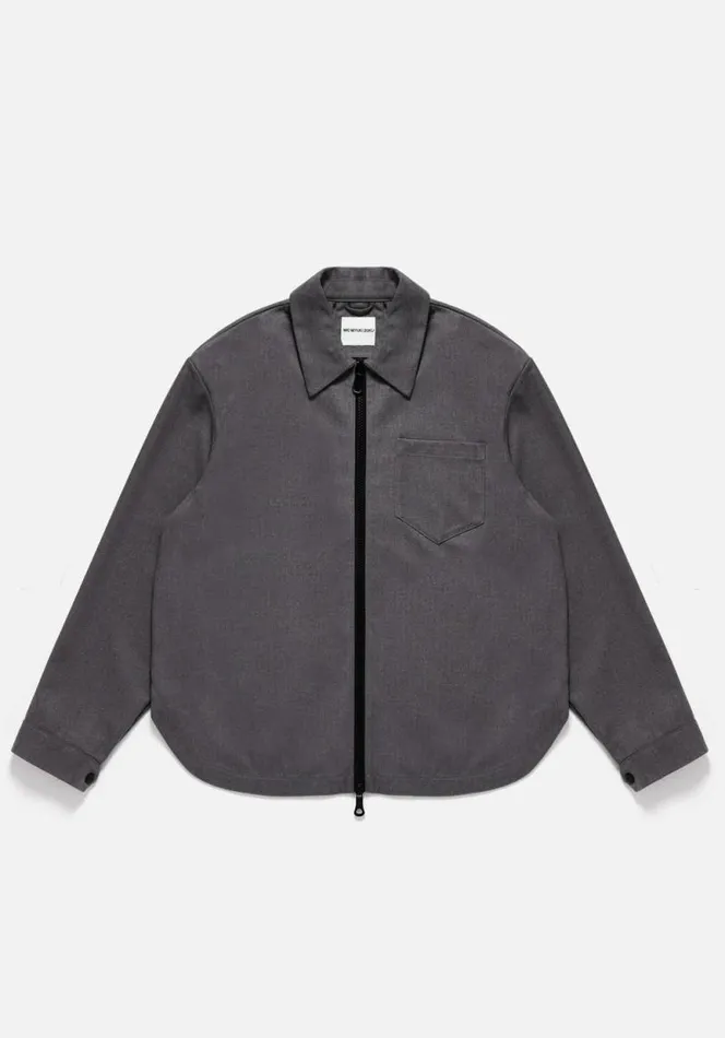 Shop MKI SUIT ZIP SHIRT Charcoal MKI MIYUKI ZOKU Shirts