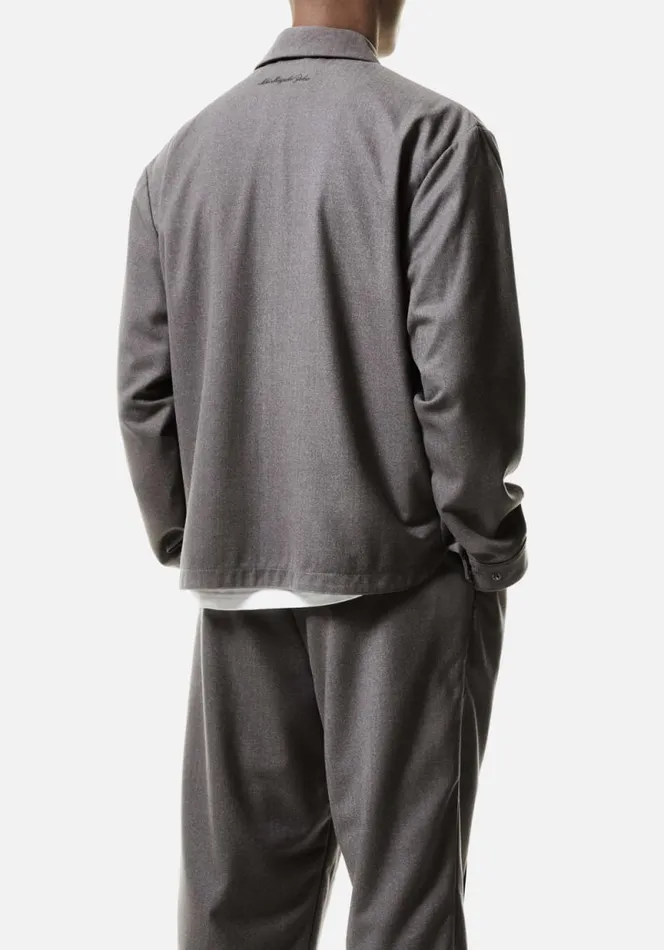 Shop MKI SUIT ZIP SHIRT Charcoal MKI MIYUKI ZOKU Shirts