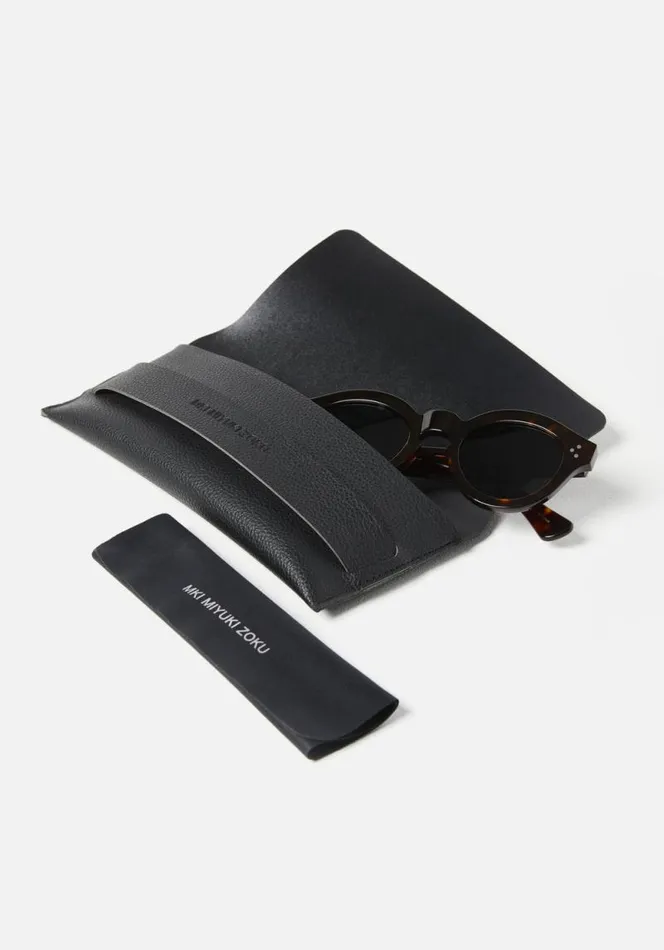 Shop MKI THICK KEYHOLE ACETATE SUNGLASSES Tortoise MKI MIYUKI ZOKU Eyewear Shop MKI THICK KEYHOLE ACETATE SUNGLASSES Tortoise MKI MIYUKI ZOKU Eyewear