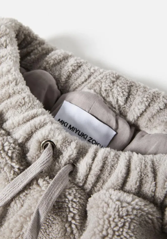 Shop MKI V2 SHERPA SHORTS Light Grey MKI MIYUKI ZOKU Shorts