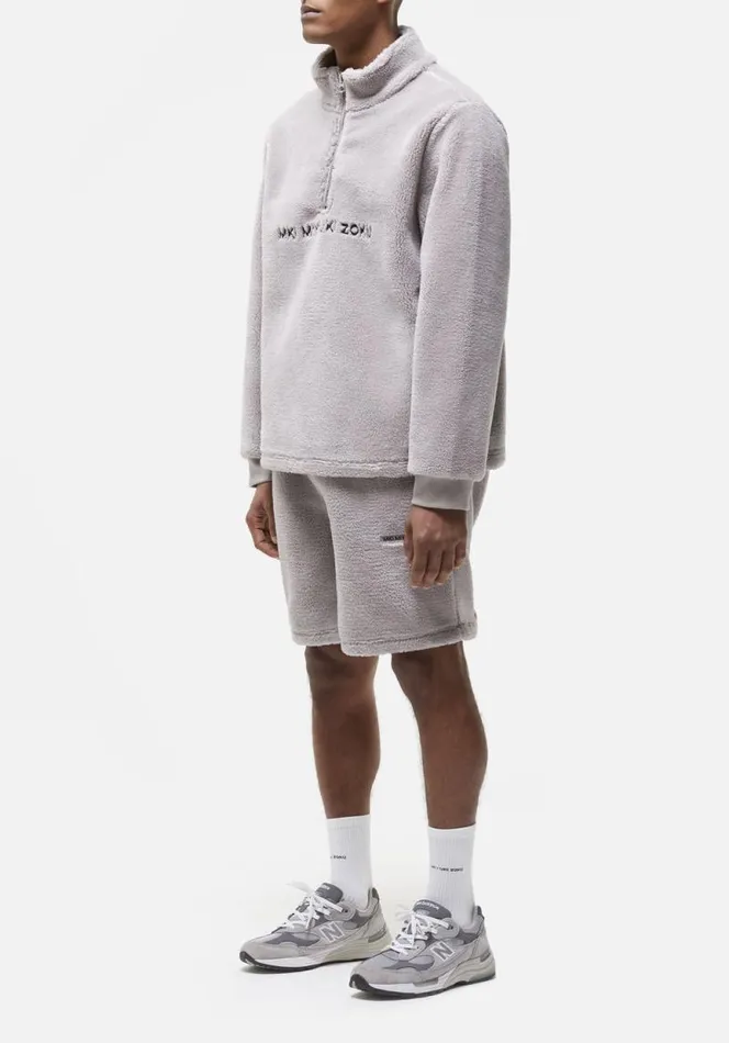 Shop MKI V2 SHERPA SHORTS Light Grey MKI MIYUKI ZOKU Shorts