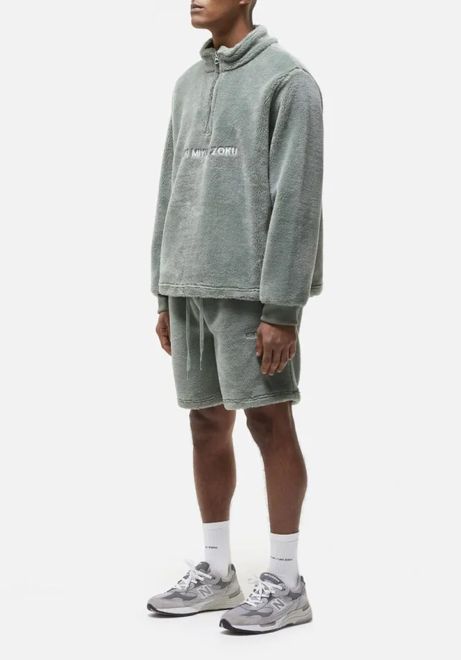 Shop MKI V2 SHERPA SHORTS Sage Green MKI MIYUKI ZOKU Shorts