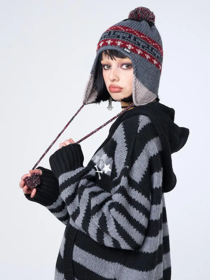 Shop Noah Patterned Tie Knit Hat Minga London Accessories