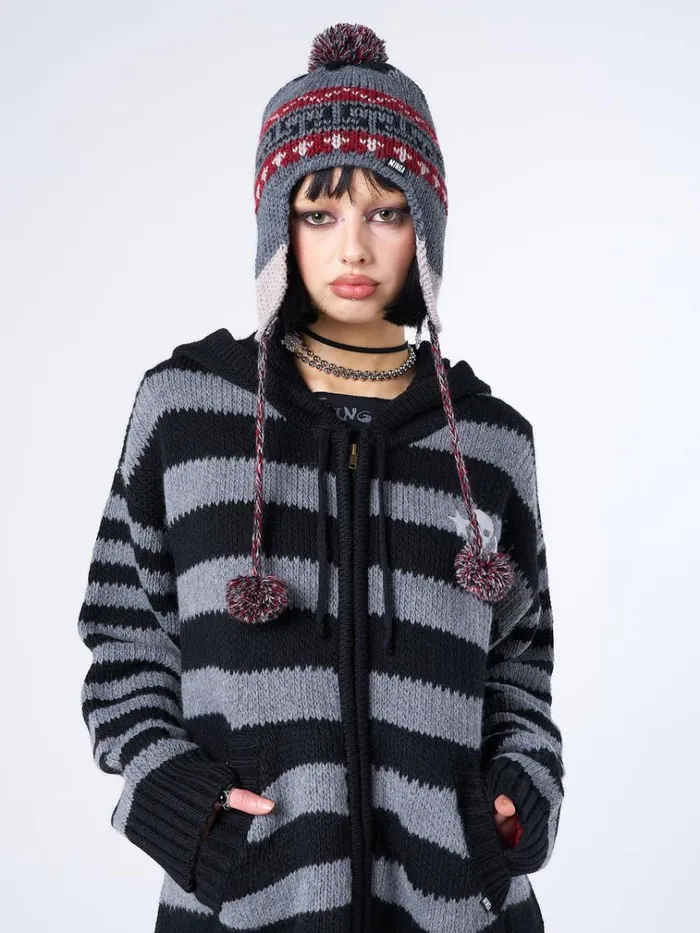 Shop Noah Patterned Tie Knit Hat Minga London Accessories
