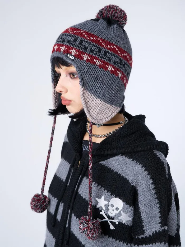 Shop Noah Patterned Tie Knit Hat Minga London Accessories
