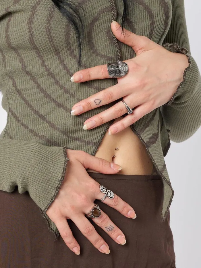 Shop Pacifica Silver Ring Set 4 PC Minga London Accessories