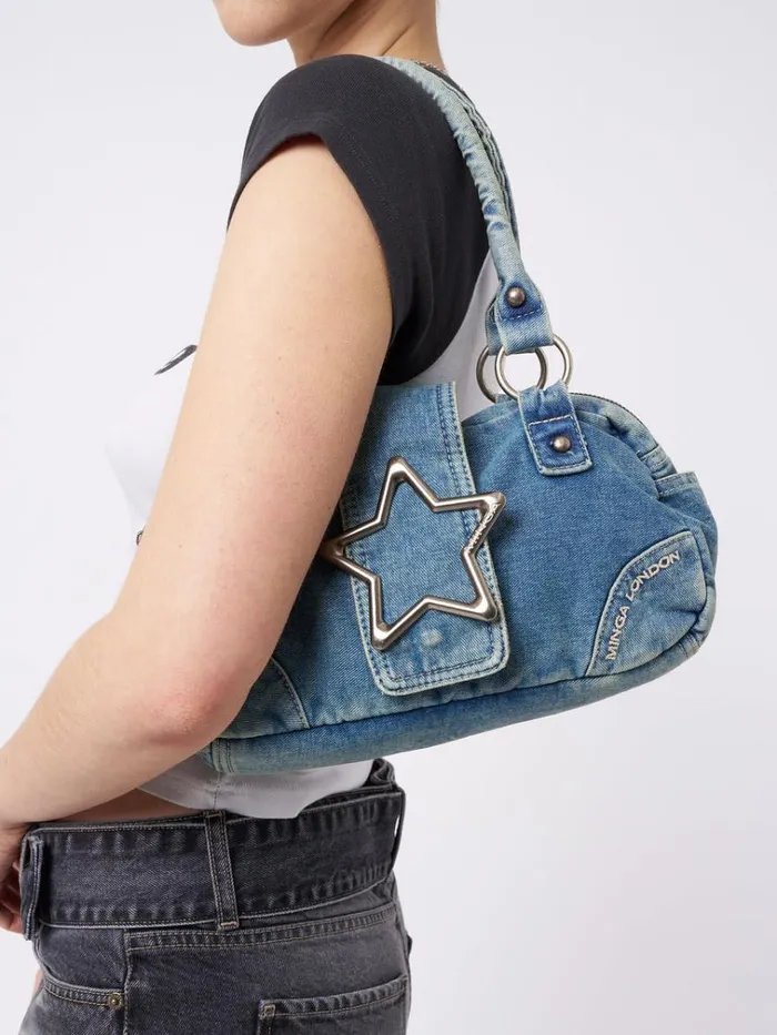 Shop Star Girl Denim Y2k Handbag Minga London Accessories