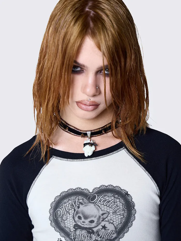 Shop Teddy Pendant Spike Choker Minga London Accessories
